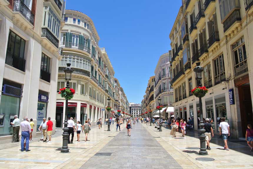 calle Larios en Malaga costa del sol