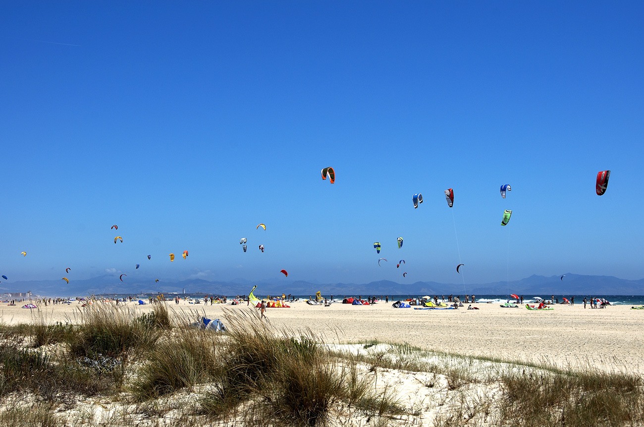 Cometas en playa de los Lances Tarifa