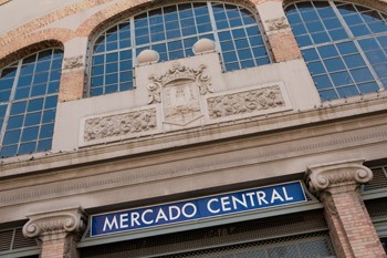 fachada principal del Mercado Central de Alicante