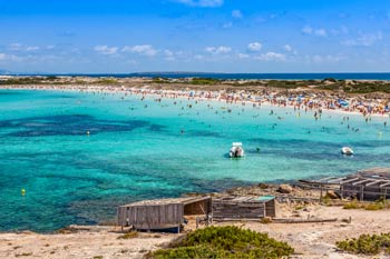 playa paradisiaca ses Illetes en Formentera