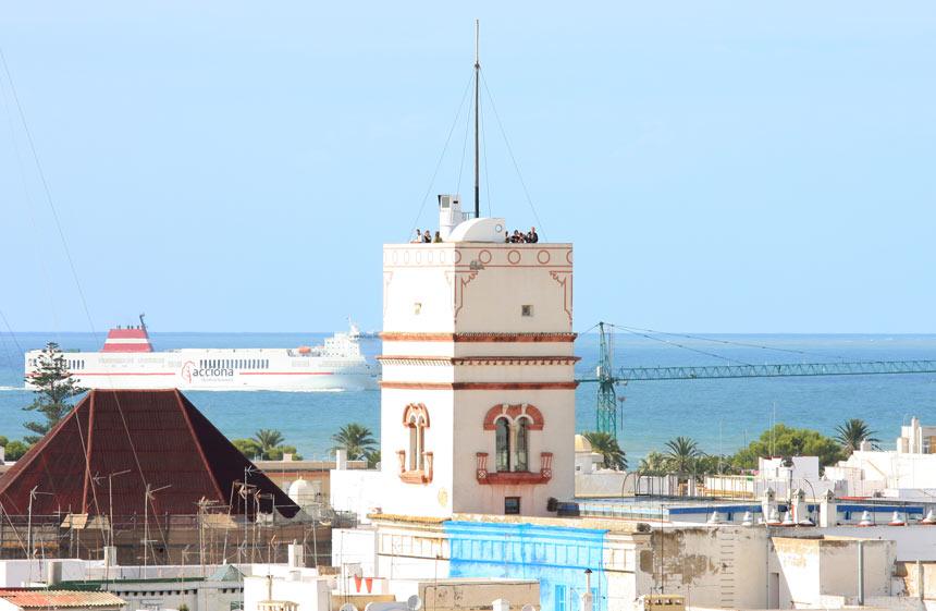 Torre Tamira en la ciudad de Cadiz