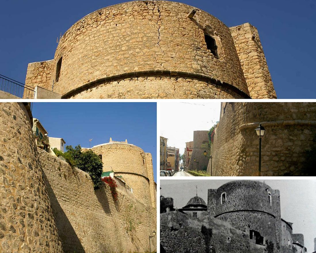 collage fotos murallas casco antiguo de villajoyosa