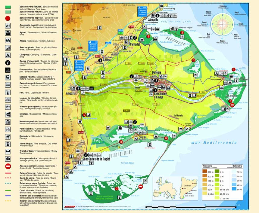 Delta Del Ebro Mapa Mapa