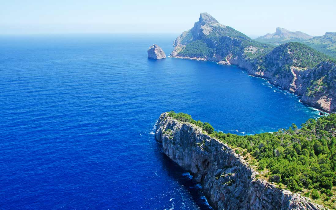 espectacular paisaje del Cabo Fromentor en Mallorca