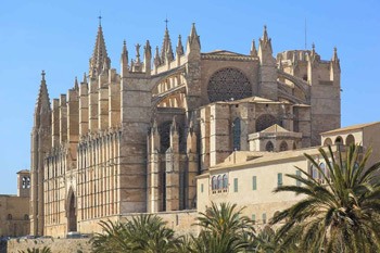 panoramica de la catedral de mallorca