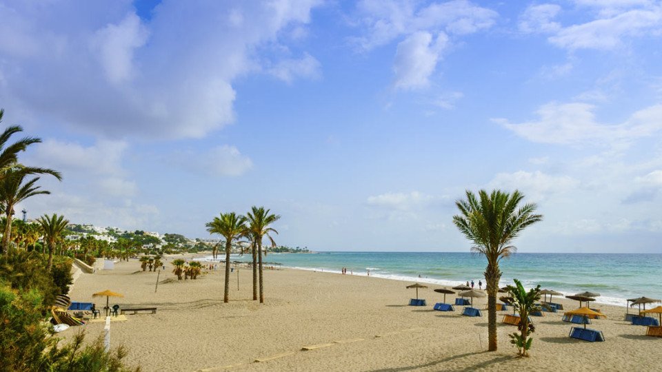 Playa del Palmeral de Mojacar en Almeria