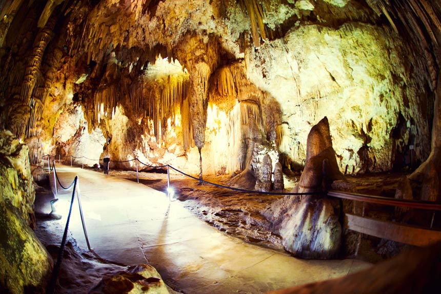 Inside Nerja Caves in Malaga, Costa del Sol