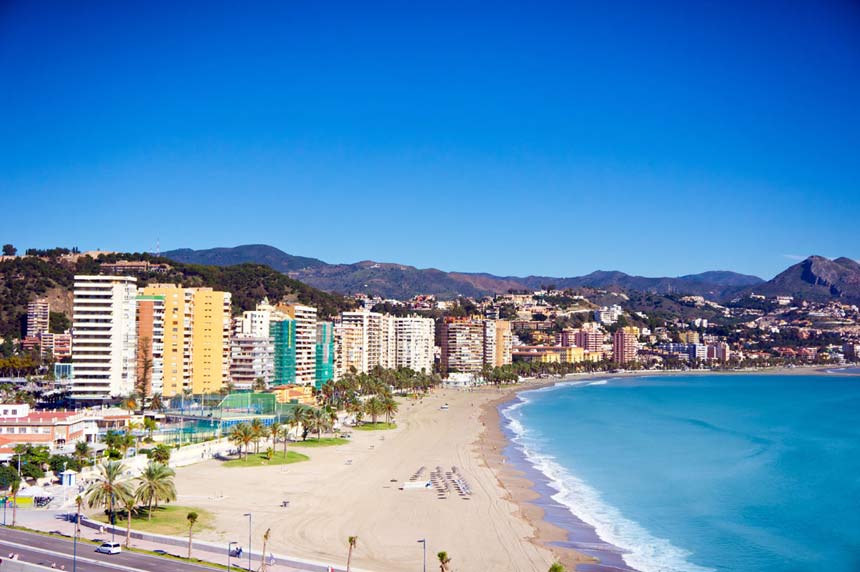 Beach La Malagueta In M laga Malaga HIQWZ Beach La Malagueta In M laga Malaga HIQWZ