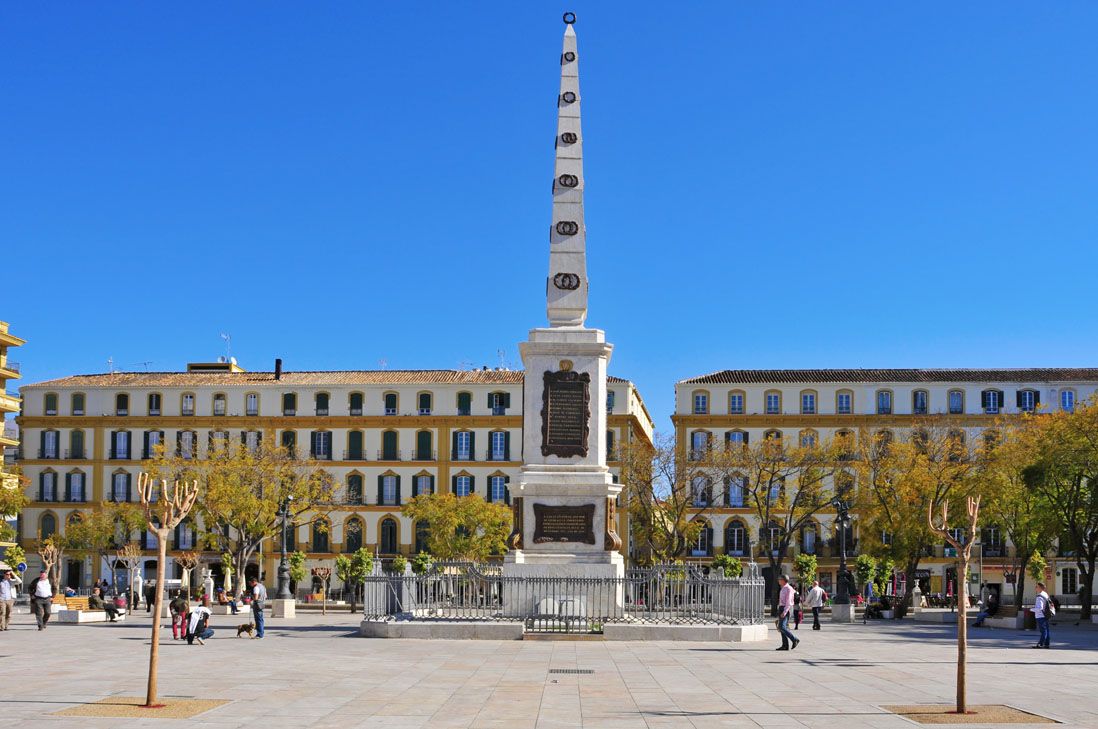 Merced square in Malaga city, Andalucia