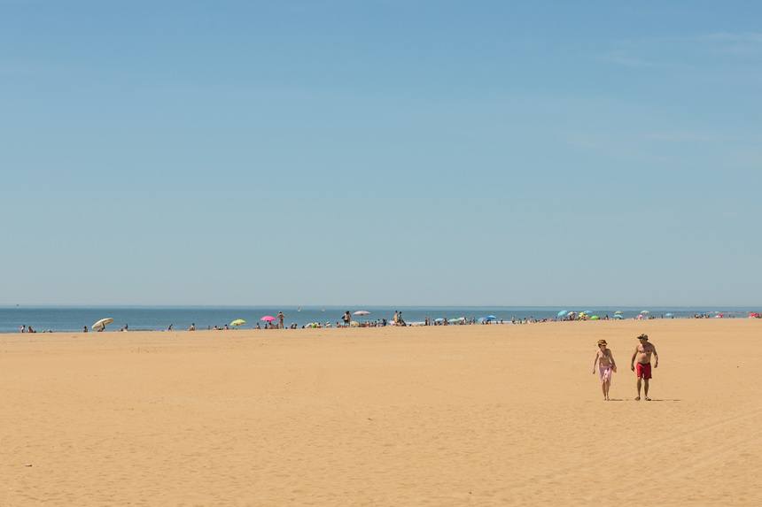 Playa isla Canela en Huelva