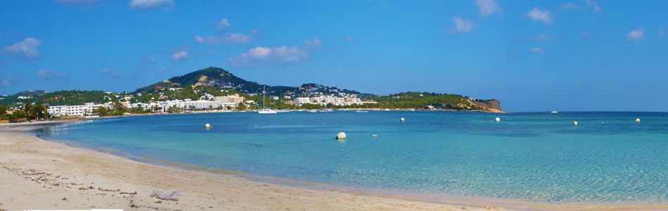 Cristaline water in Talamanca beach , Ibiza town