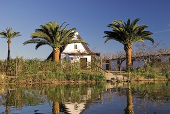 Traditional house in Albufera Natural Park in Valencia