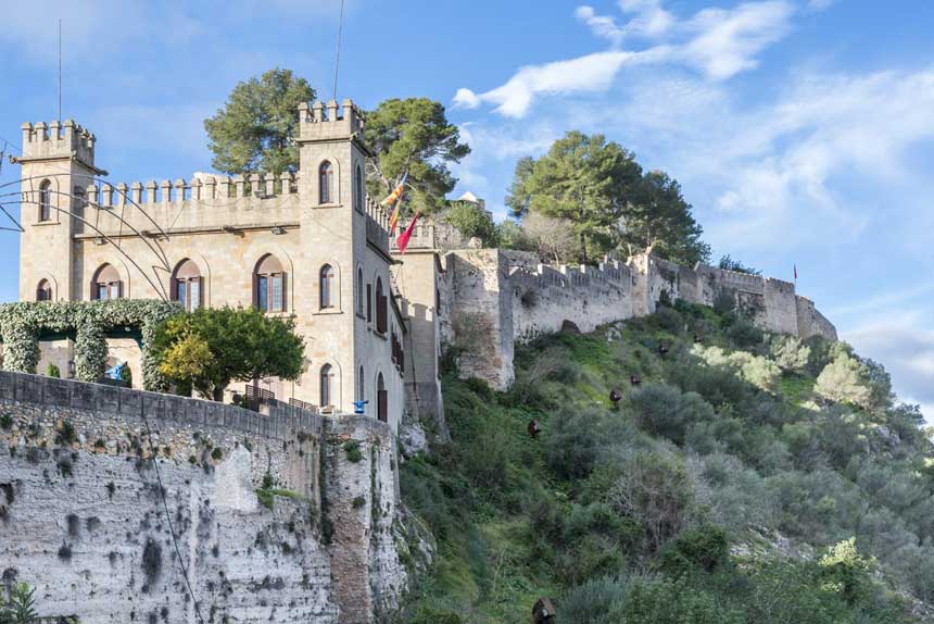 Castle of Xativa old walls