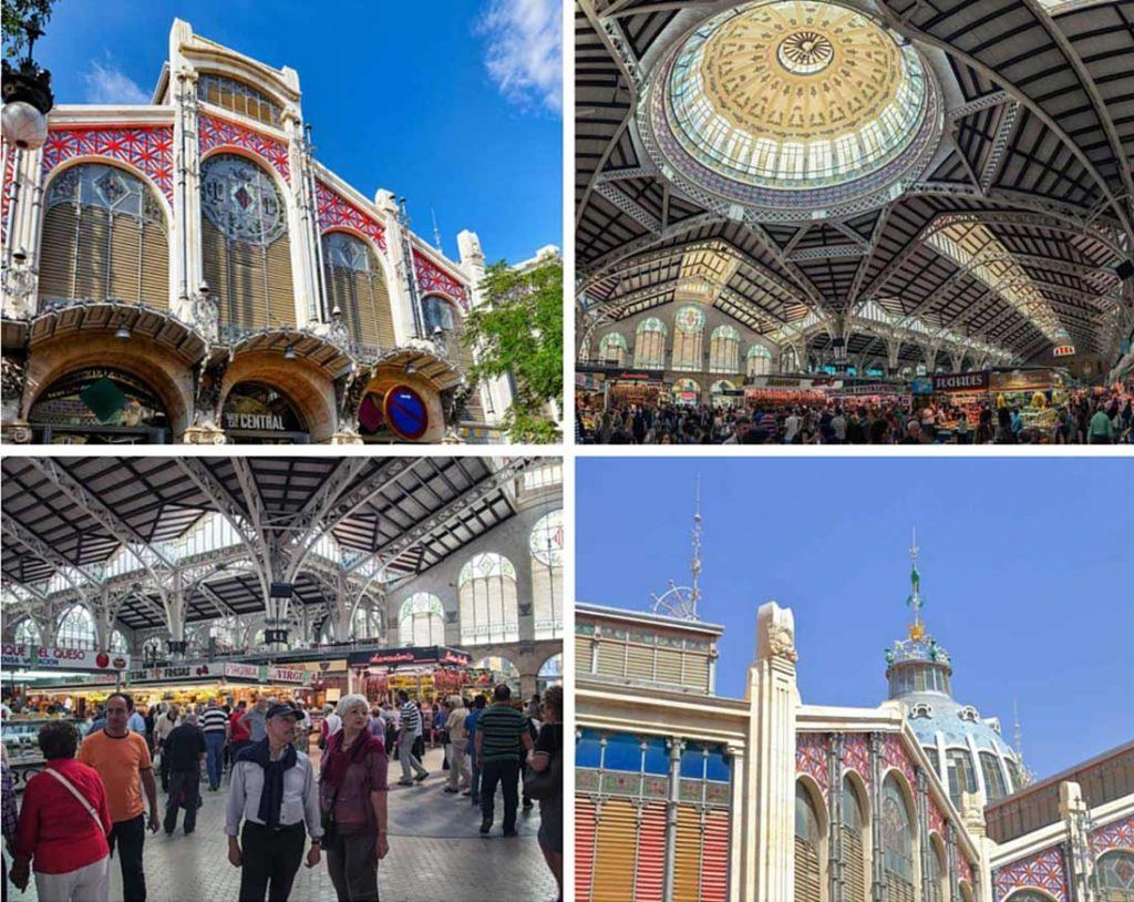 Photo Collage of Valencia Central Market 