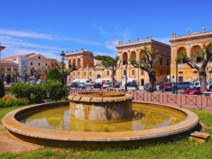 Es Born square in ciutadella-en-Menorca