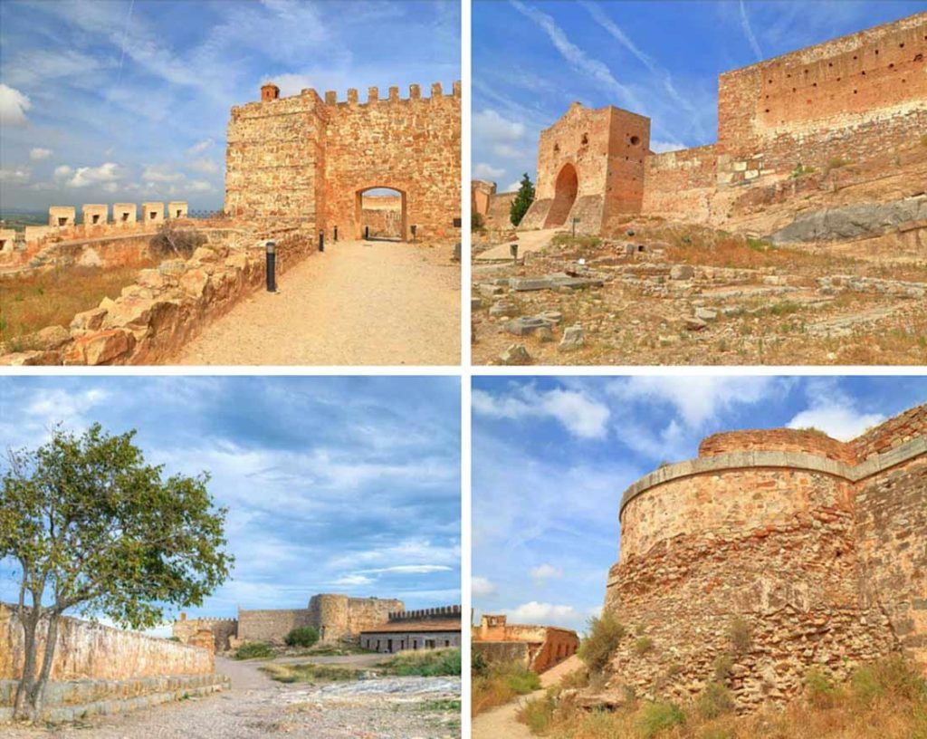 Inside Sagunto Castle photo collage