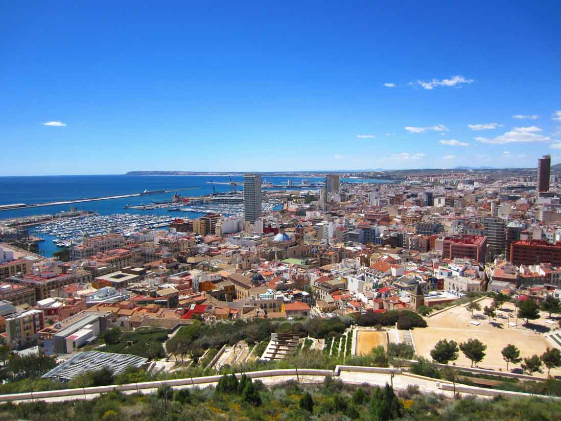 La Ereta Park in Alicante panoramic view 