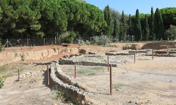 Yacimiento arqueologico Villa romana de la Llosa en cambrils